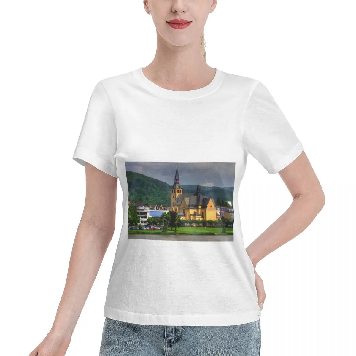 Cozy Loungewear Parish Church Of St Peter And Paul Women's T-shirt Boho Wear Resistant Top