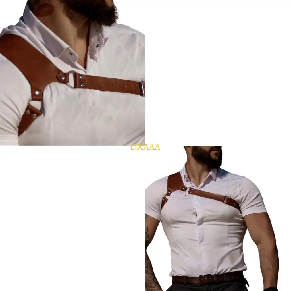 

DXAA Men Body Chest Belt Raves Costume Sexy Punk Chest Harness Belt Party Decors