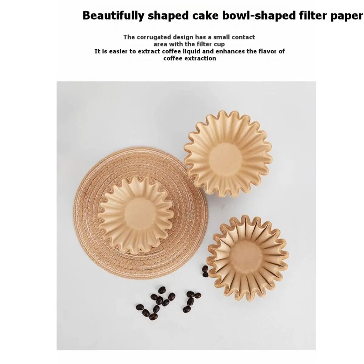 4-6 Cup Coffee Filters 100-Count Unbleached Coffee Filters Basket Perfect for Home, , Morning Brews & Gatherings