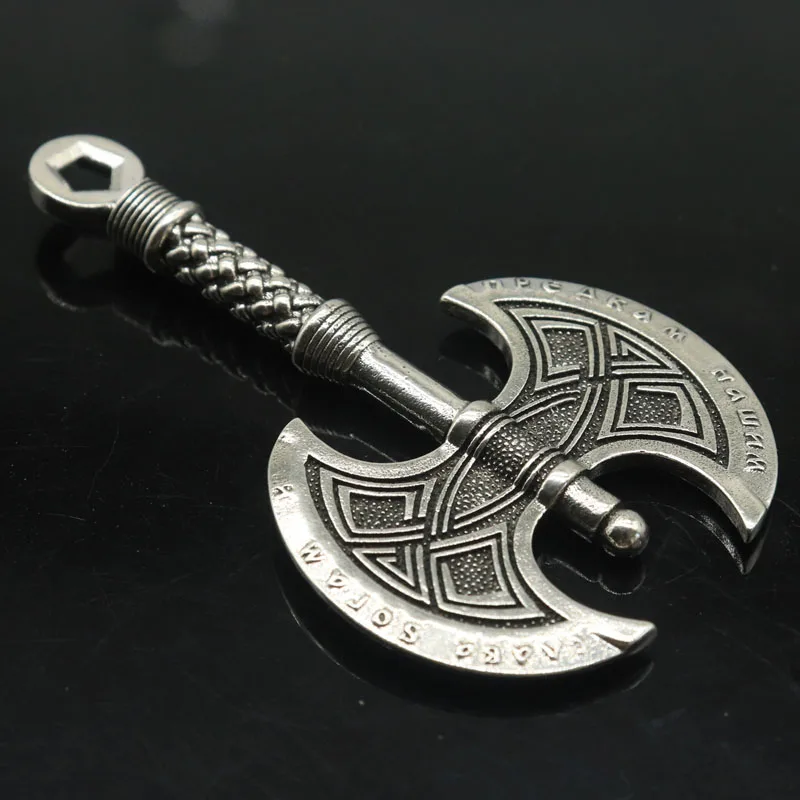 اشتر 3 واحصل على 1 مجانًا، يوصى به بشدة 15 جرامًا ثلاثي الأبعاد على شكل فأس كبير من الفولاذ المقاوم للصدأ للرجال