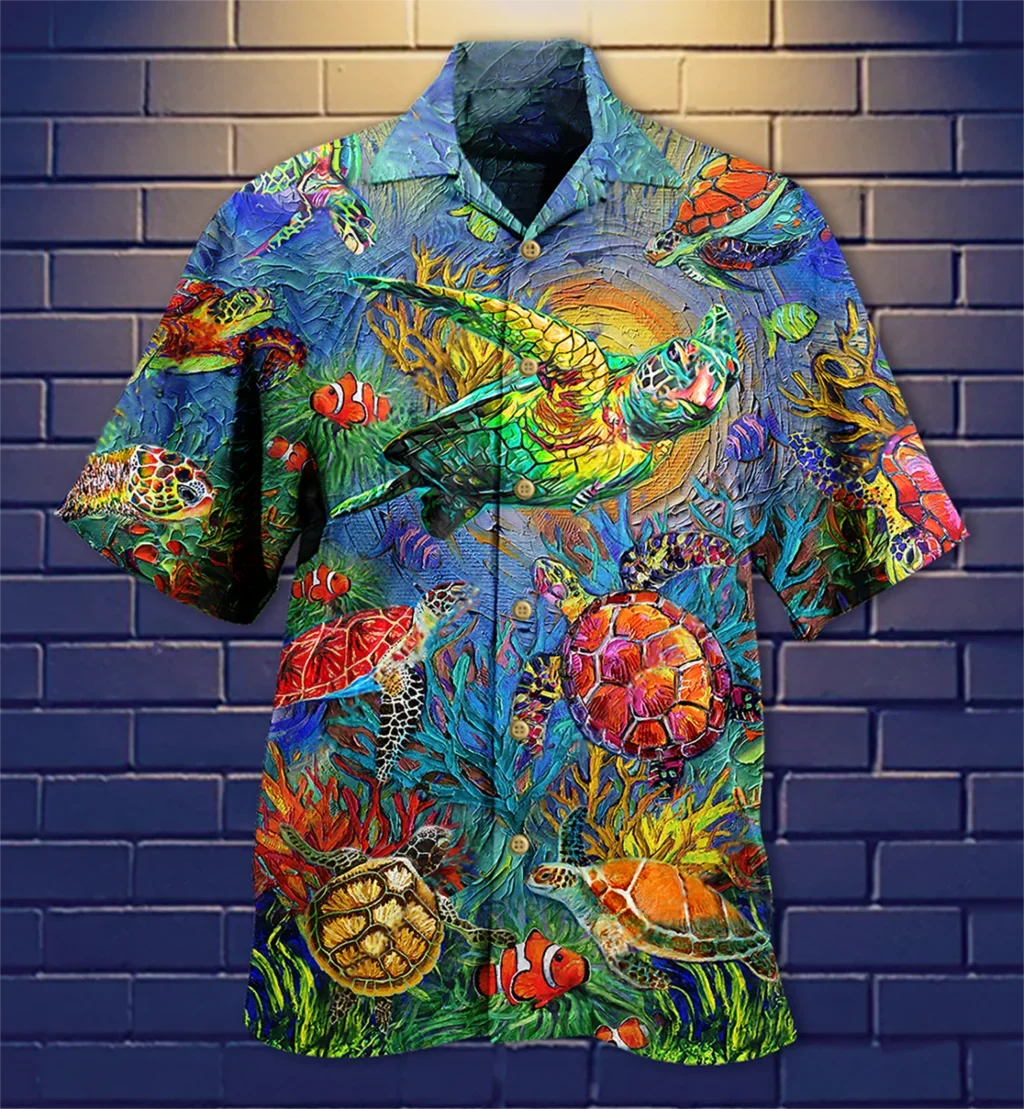 New Hawaii Shirt for Men Kawaii Pig 3D Print Short Sleeve Cuban Tops Plus Size Beach Summer Vacation Shirts for Men And Women