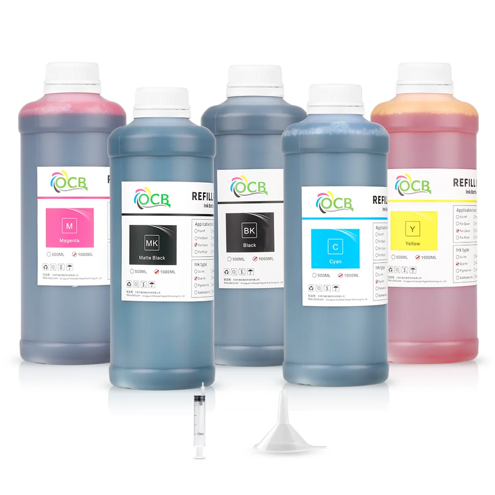 1000ML Dye Ink For Canon PFI 120 320 321 121 707 TM200 TM205 TM300 TM305 GP200 GP300 TM250 TM255 TM350 TM355 MFP iPF830/840/850