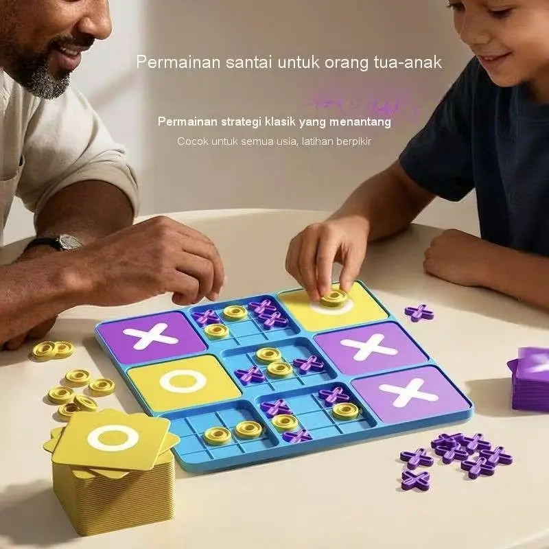 

Новая забавная семейная интерактивная обучающая настольная игра «Крик-так-нолик» для развития мышления, логики и настройки навыков