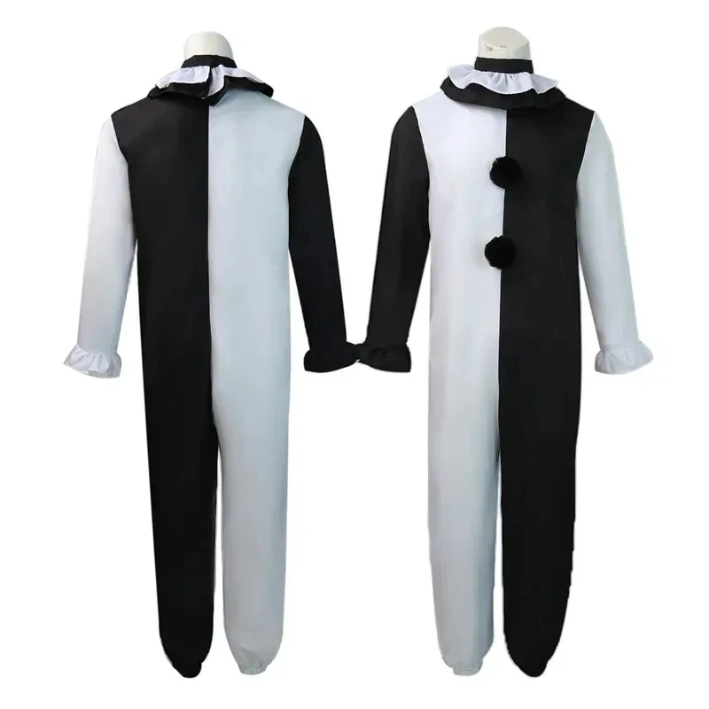 الكبار الأطفال المرعب 2 الفن المهرج تأثيري حلي بذلة قبعة قناع ملابس هالوين كرنفال البدلة olp;4