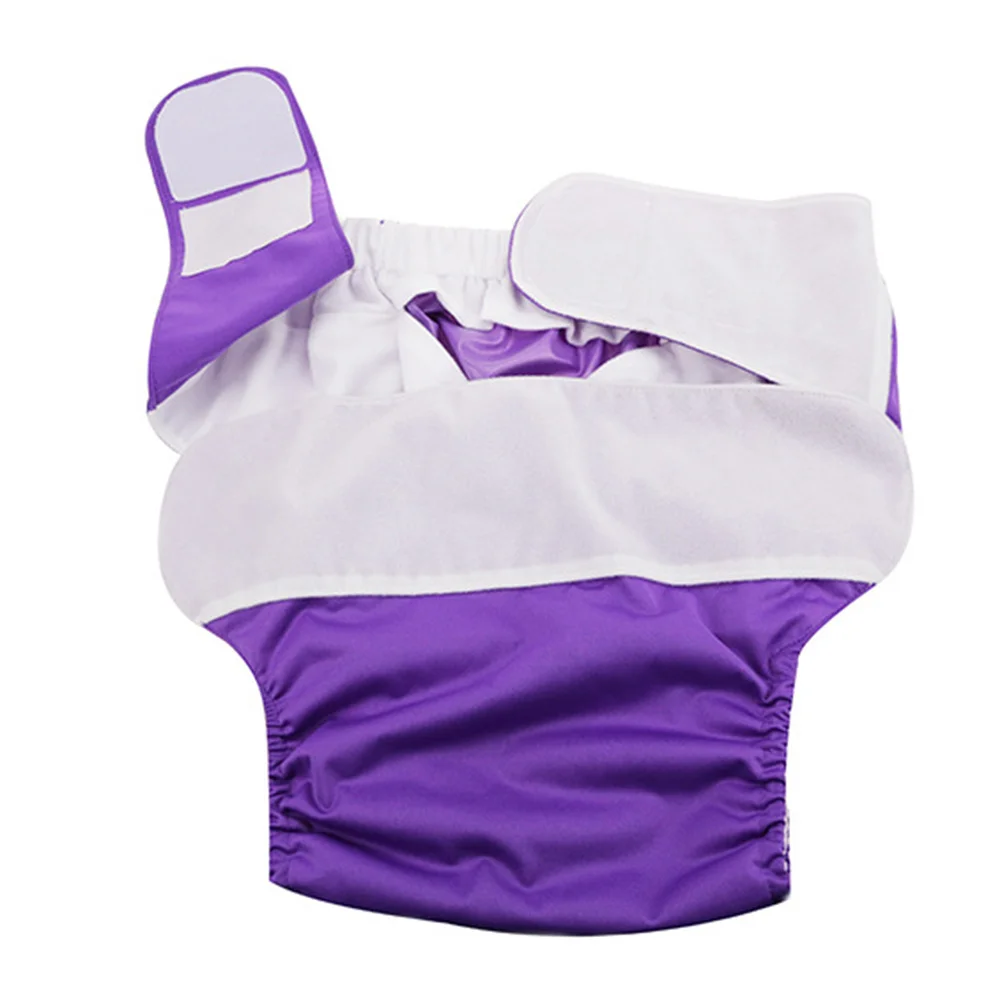 حفاضات شريطية للكبار مقاومة للماء وقابلة للغسل لسلس البول للمرضى المسنين حفاضات قابلة لإعادة الاستخدام للرجال والنساء داكنة