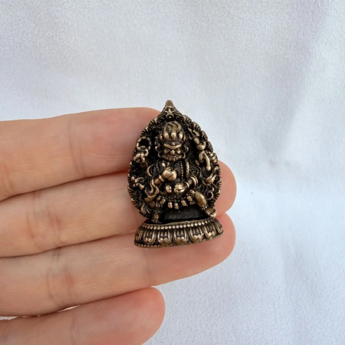 Tibet Tibetan  Four-Armed Dharma Protector Statues Figurines Lucky Ornaments Home Decoration gifts