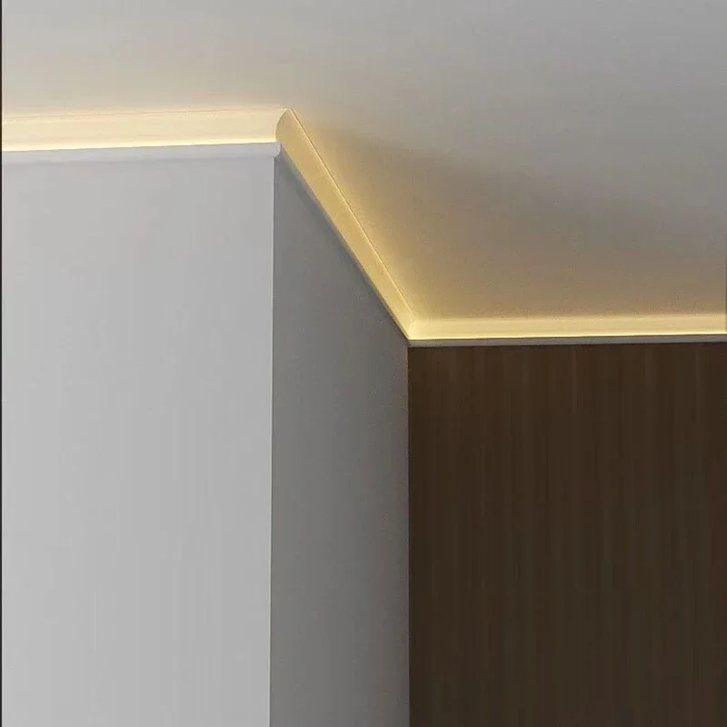Free Open Ceiling Aluminum Led Profile 2M Living Room Top Corner Linear Lights Hard Bar Strip Lighting