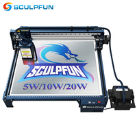 SCULPFUN S30/S30 PRO/S30 PRO MAX Laser Engraving Machine Automatic Air Assist System 5W/10W/20W Laser 410X400mm Work Area