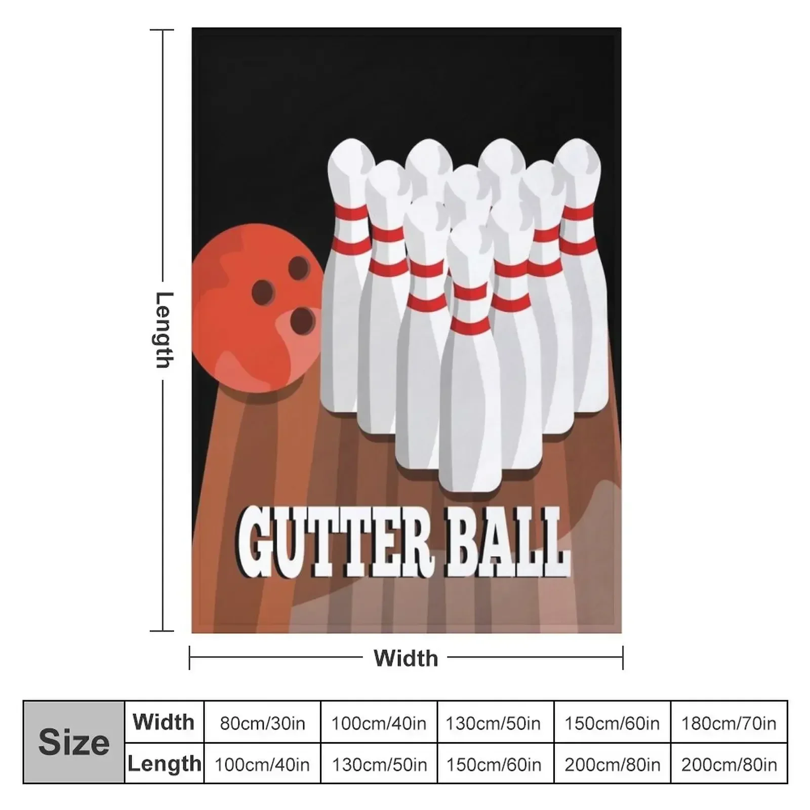 Tenpin bowling Gutter Ball Throw Blanket for babies Shaggy Blankets For Baby Luxury St Cute Blankets