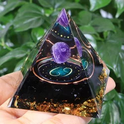 1pc Twelve Constellations Orgone Pyramid Taurus/Scorpio/Leo/Pisces/Cancer/Virgo/Libra/Aries/Gemini/Aquarius