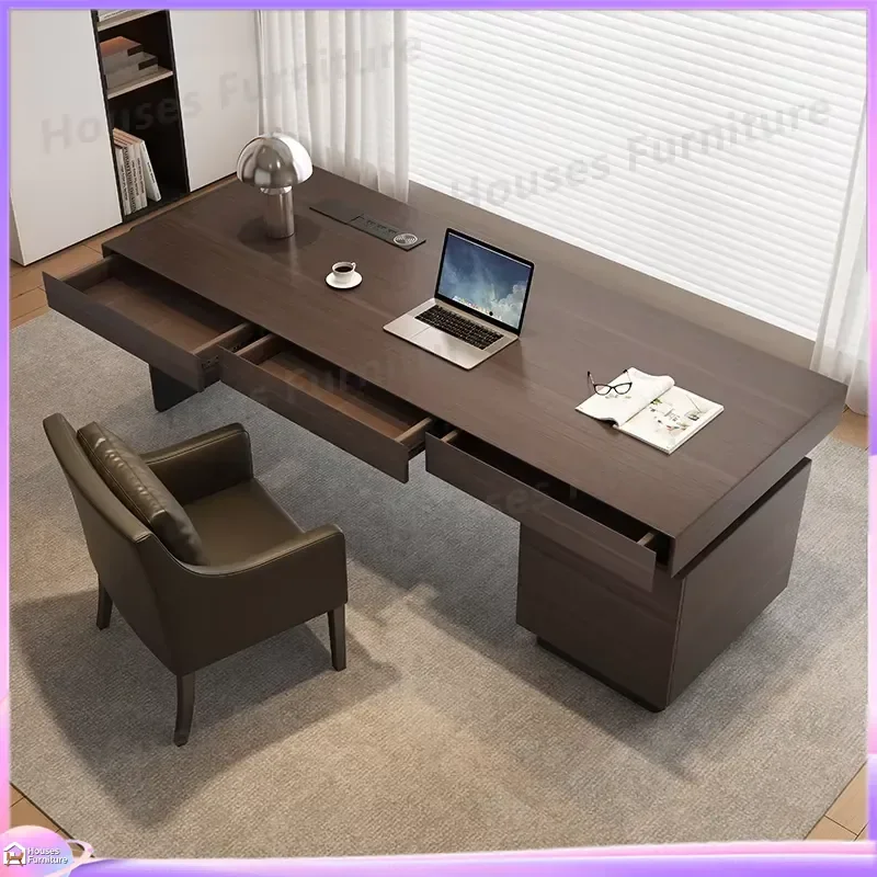 Modern L Shaped Office Desk Wooden Computer Table Executive Manager Workstation Large Writing Desk Home Office Furniture