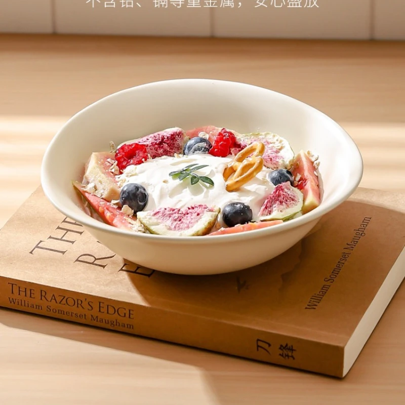 

Керамическая миска LLMM для овсянки и десертов, высококачественная миска для фруктовых салатов