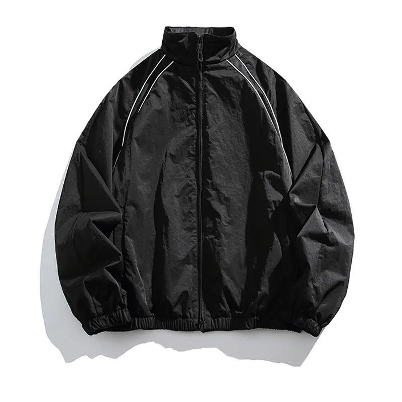 

Japanese Retro Stand Collar 3-in-1 Tech Jacket Windproof/Waterproof/Breathable Shell Cleanfit Silhouette for Urban Exploration