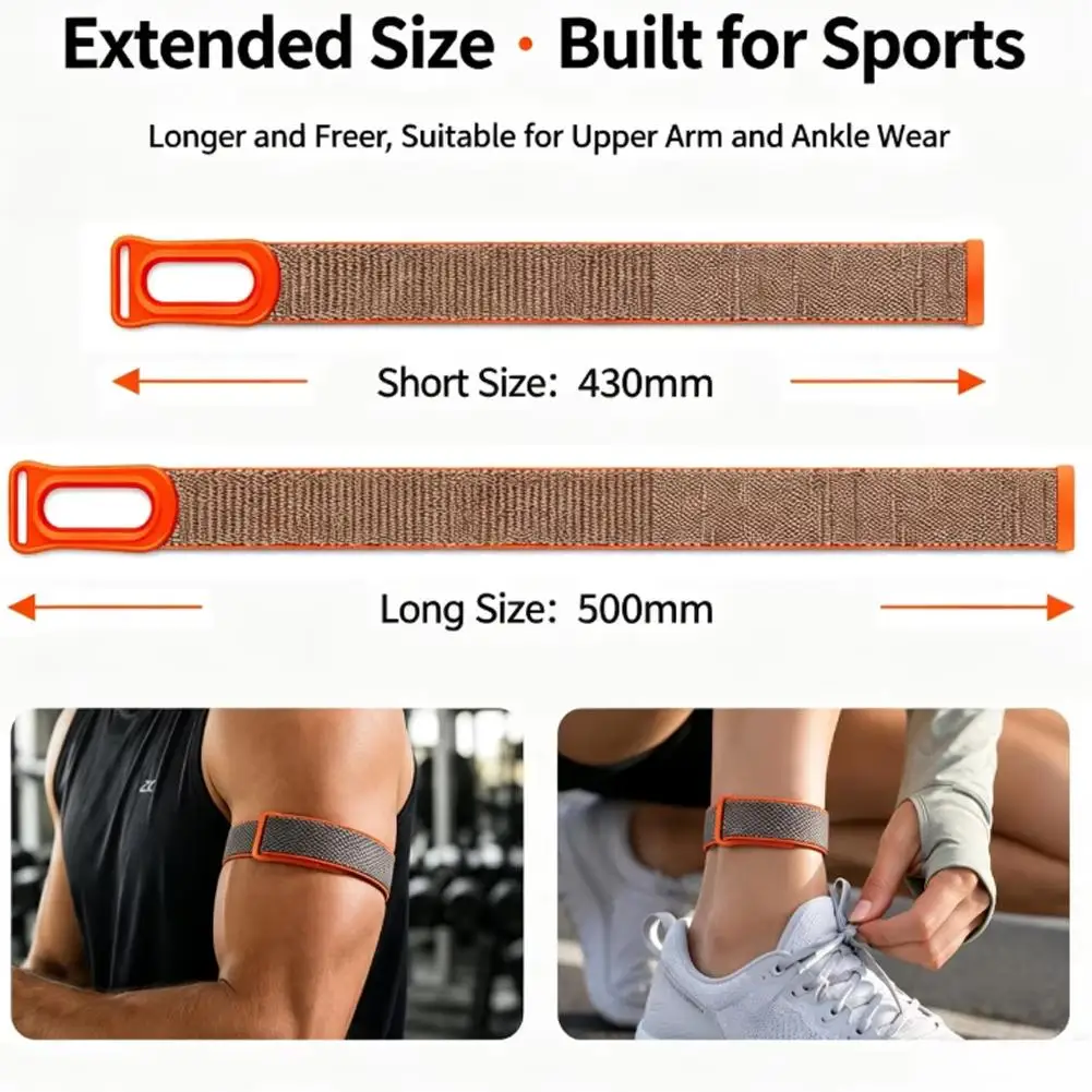 Woven Bicep band For Google Fitbit Air Circular Armband Adjustable Bicep Band Unisex Sturdy Soft Breathable Band Biceps Band
