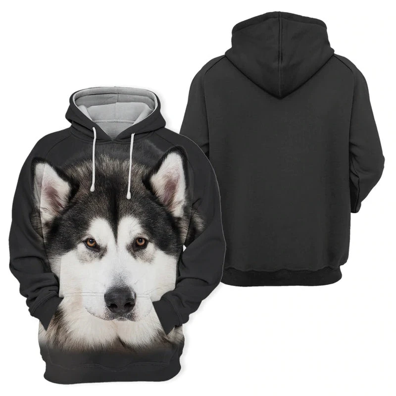 Siberian Husky 3D Print Hoodies Men Women Cute Animal Oversized Hoodie Pullovers Hooded Sweatshirts Tracksuit Coats Kid Clothing