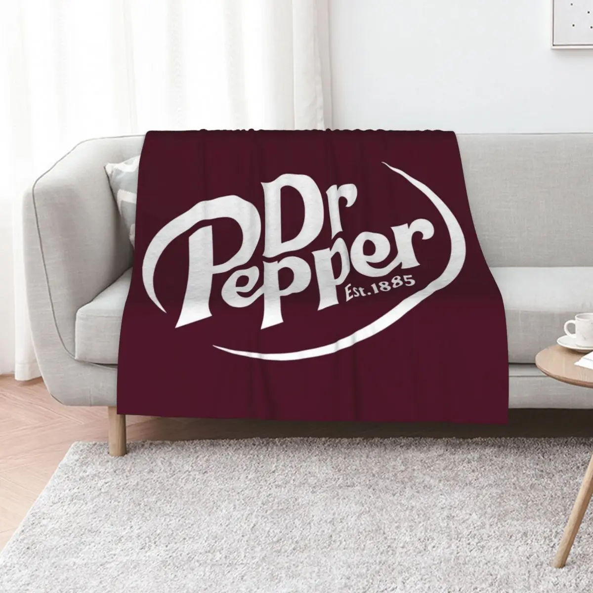 

Dr Pepper Soda Throw Blanket Cozy Napping Blanket Gift for Mom Dad