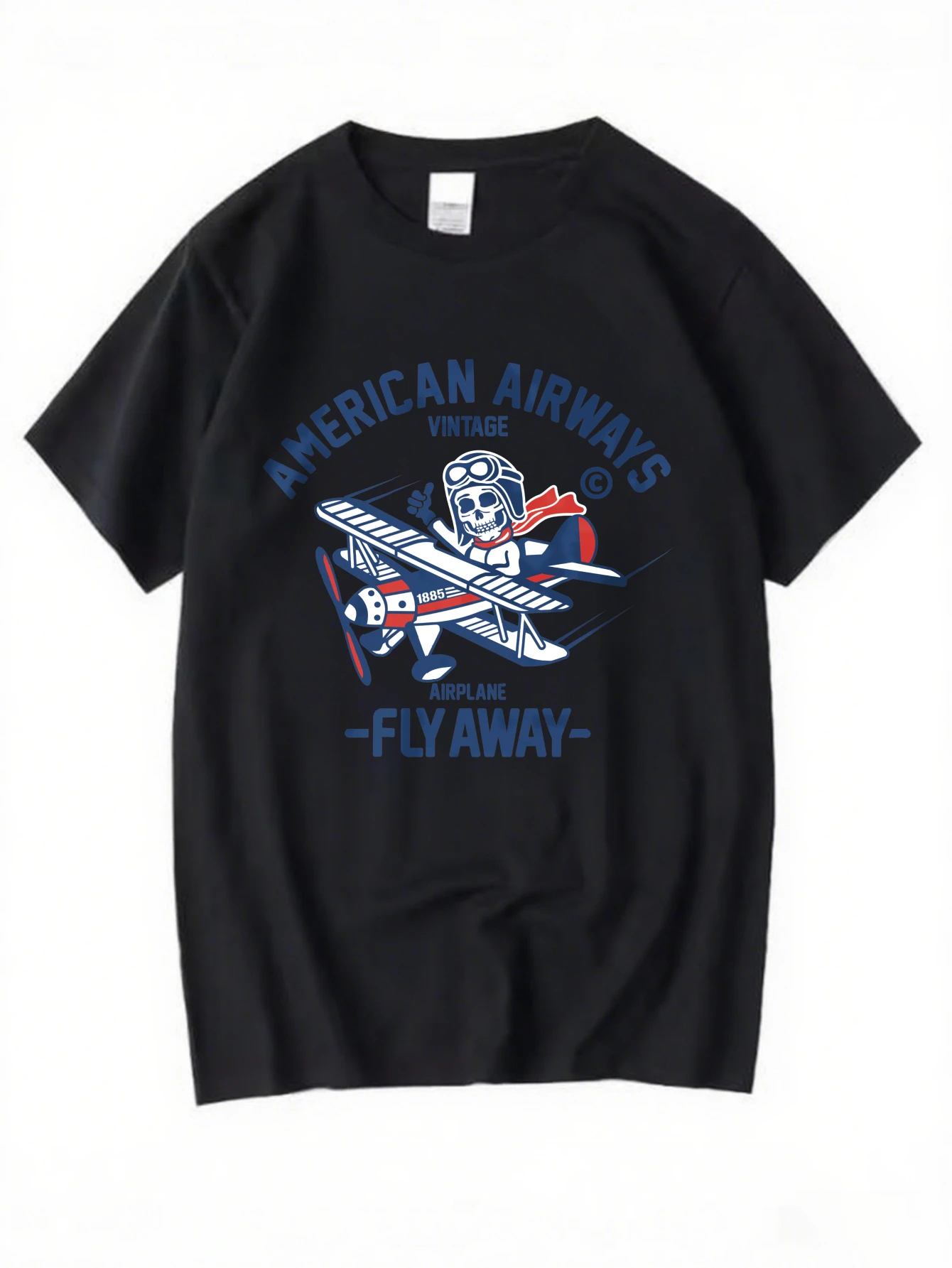 

Vintage Mountain & Hiker Graphic T-Shirt for Men, Hiking Style Short Sleeve Tee, Wilderness Print Tops