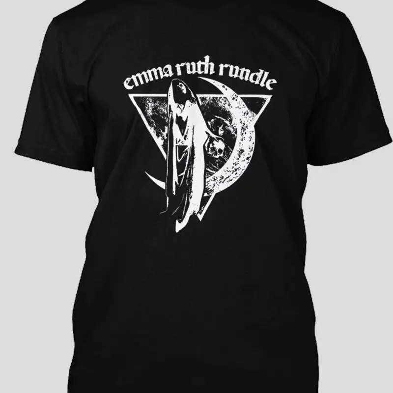 إيما روث راندل مون ليدي كلاسيك رجالي أسود تي شيرت مقاس S 5XL