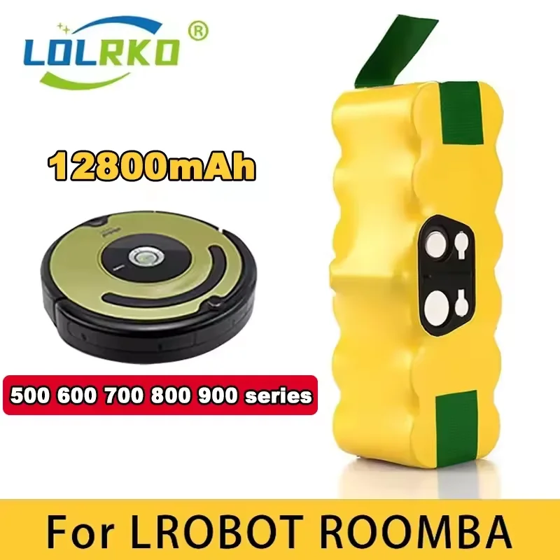100% nueva batería NI-Mh de repuesto de 14,4 V 12,8Ah para iRobot Roomba 500 600 700 800 Series roomba 880 760 530 555 560 581 620 650