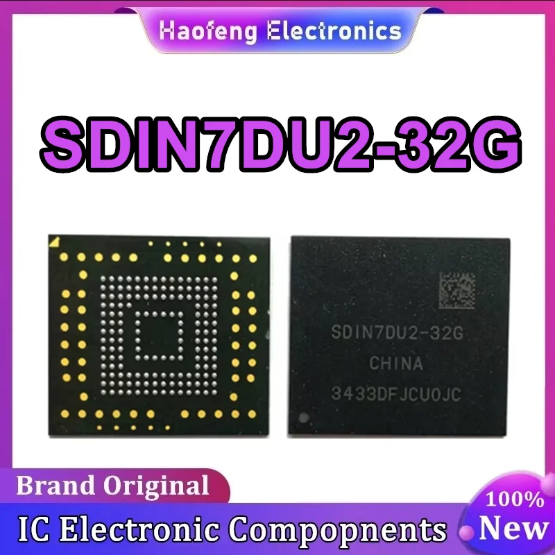 SDIN7DU2-32G BGA153 32G EMMC storage IC font library version 4.41 New Original in Stock