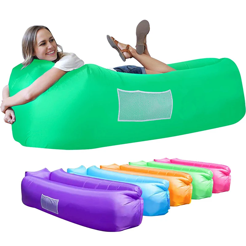 

Inflatable Lounger Air Sofa Chair–Camping & Beach–Portable Water Proof Couch,Picnics,Outdoor,Camping，Music Festivals–Lightweight