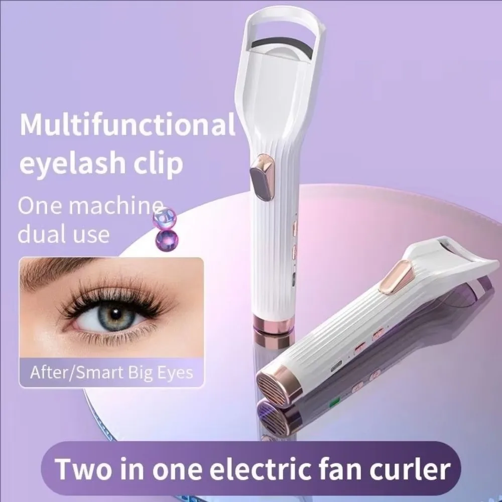 

2 in1 Electric Eyelash Curler Anti-Burn Protection Rechargeable Heated Eyelash Curler Long-Lasting Curling Fast Heat Up