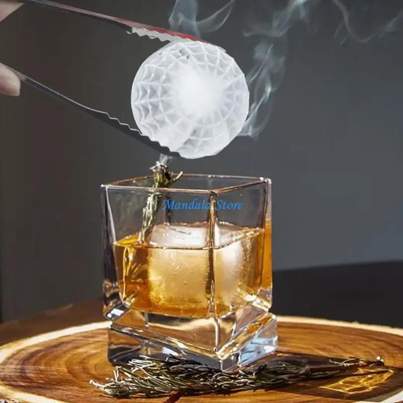 

U2JC 2 Pack Silicone Ice Cubes Trays Square Round Ice Ball Molds for Drink Parties Home