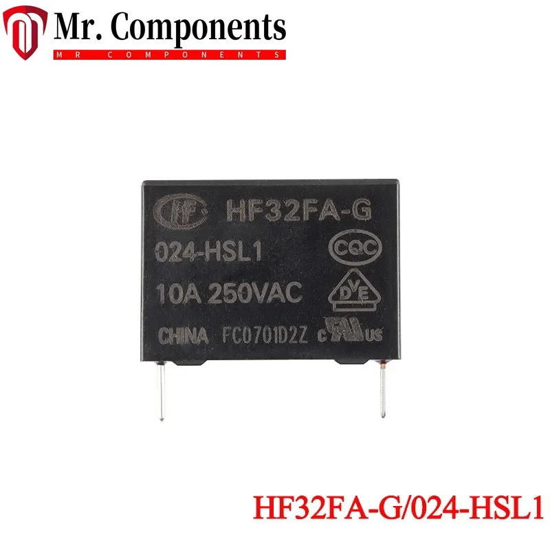 5PCS HF32FA HF32FA-G/005-HSL1 012-HSL1 024-HSL1 5V 12V 24V DC 12VDC 24VDC 10A HF32FA-G-012-HSL1 4PIN Power Relay Relais In stock