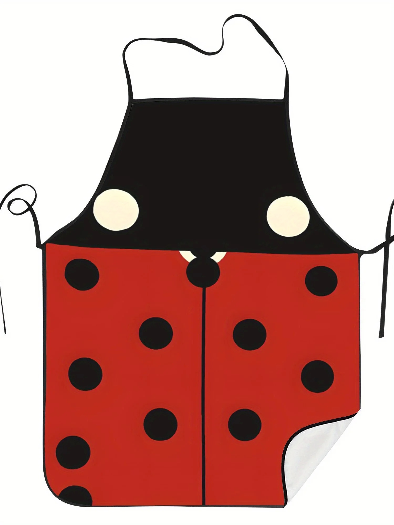 Retro Ladybug and Beetle Printed Apron for Men and Women Vintage Insect Art Garden Cooking Apron