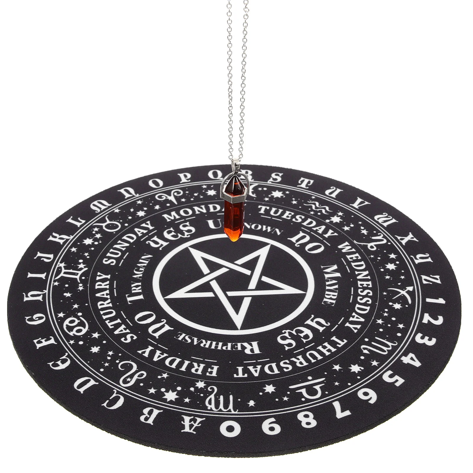 Pentagram Pad Fidget Mouse Mat Ornaments for Crafts Table Centerpiece Divination Tools Desk Board Heal