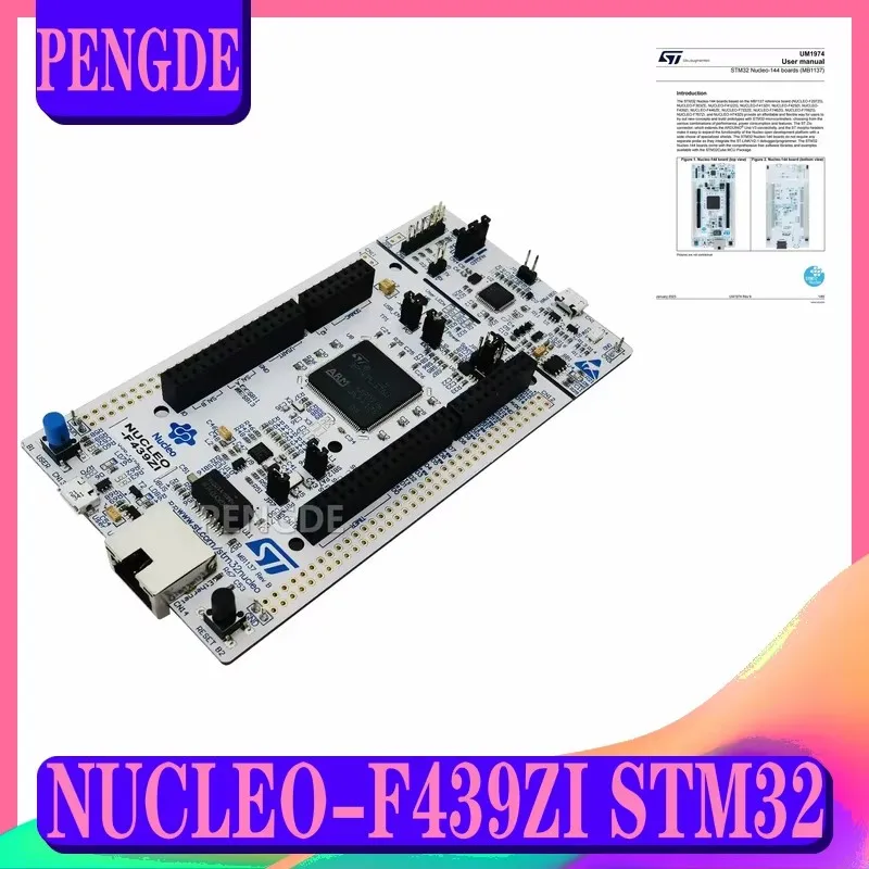 

NUCLEO-F439ZI STM32 Nucleo-144 development board with STM32F439ZIT6 MCU supports Arduino ST Zio and morpho connectivity