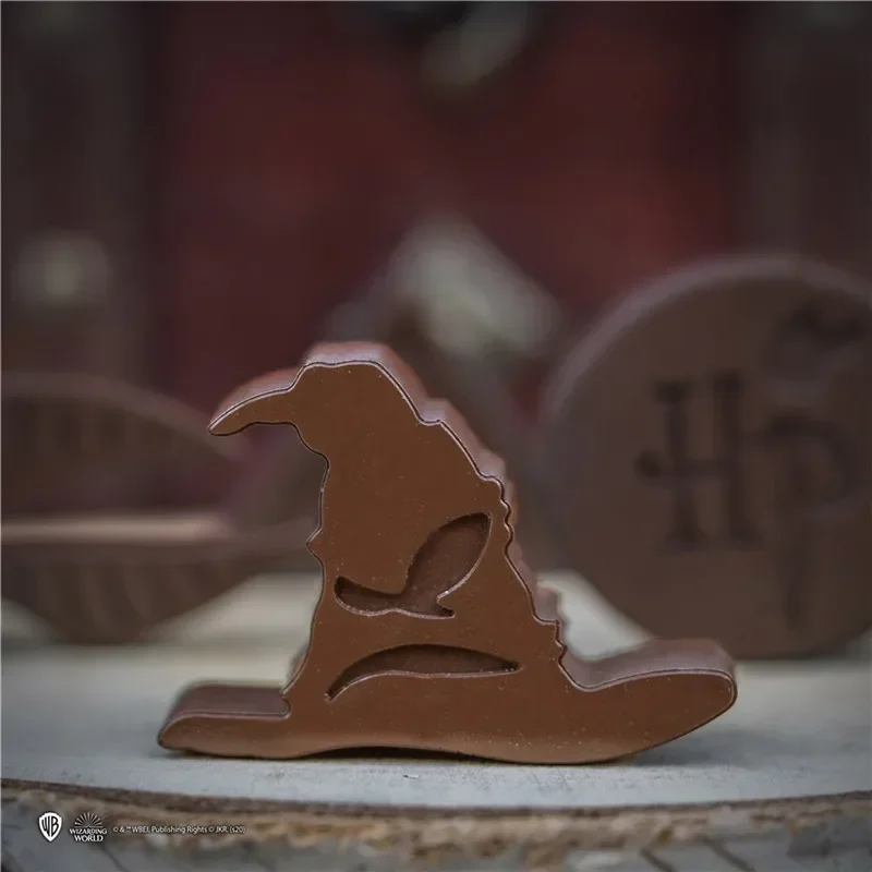 Moule à dessert en silicone Harry Potter, glaçon, garçon magicien de dessin animé, chocolat, chapeau magique, badge, gâteau, biscuit, jouets