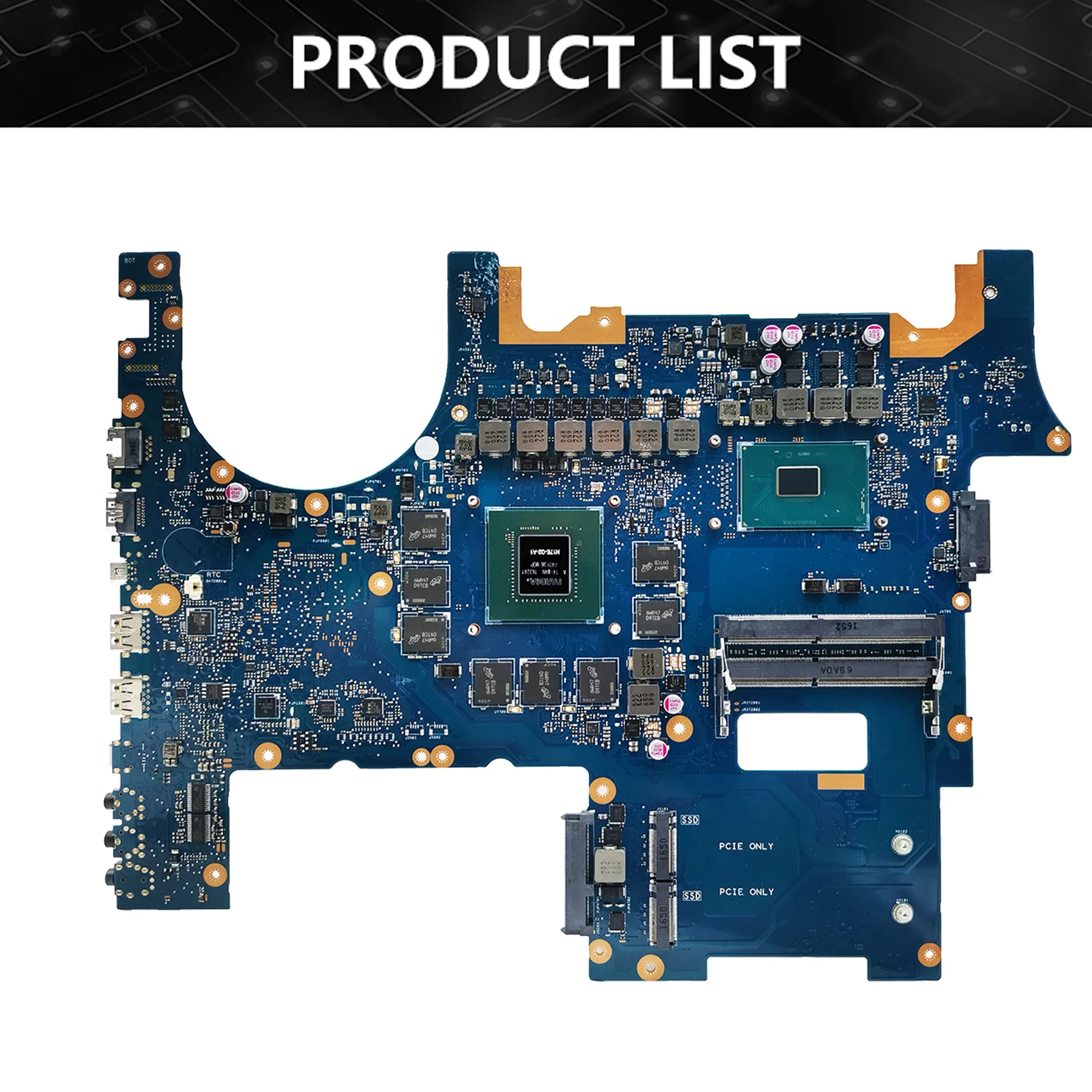 G752VS Notebook Mainboard For ASUS ROG G752VSK G752VM G752V Laptop Motherboard I5 I7 6th 7th Gen CPU GTX1070 V8G