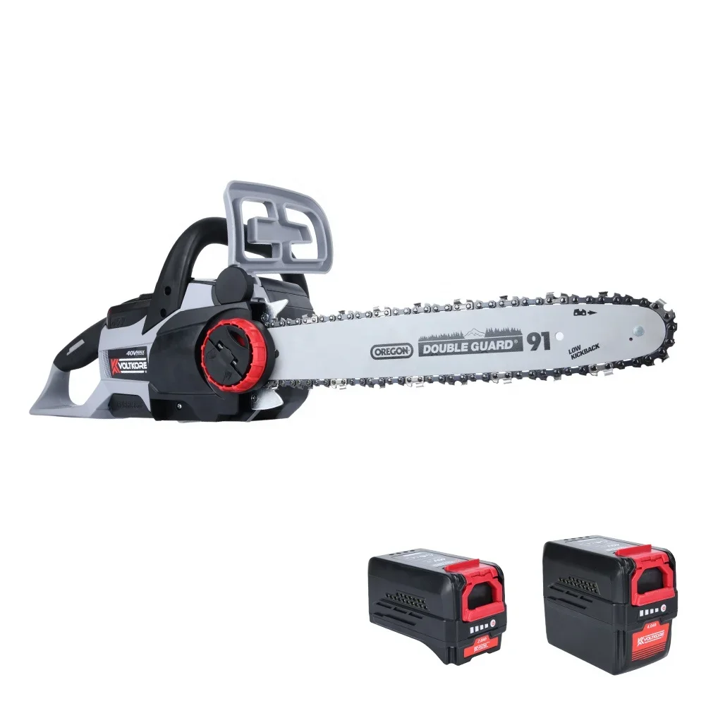 Vertak 40V Chain Saw Battery Powered Brushless Handheld Sawing Machine 14 inch Lithium Chainsaw