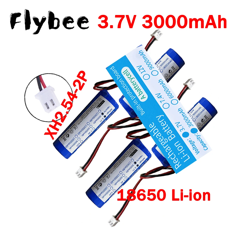1S 18650 Li-ion 3000mah 3.7V Battery for Flashlight, Bluetooth, speaker, Hair Clipper, Led Light, 3.7v Rechargeable Battery