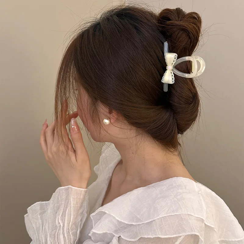 Hair clips claw accessories for women girl bow pin butterfly Crab vintage popular catches trendy leading fashion korean sweets