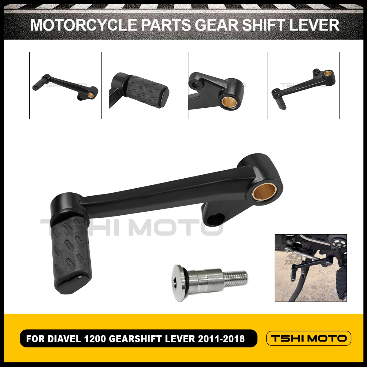 Pure Aluminum Gear Shift Lever For Ducati Diavel 1200 2011-2013-2015-2018 Motorcycle Replacement Accessories