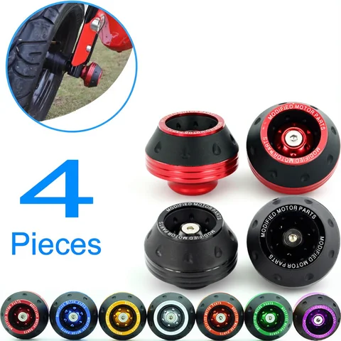 Universal Motorcycle Wheel Protection Crash Pad Motorbike Crash Protectors Alloy Motocross Falling Front Fork Slider Cups