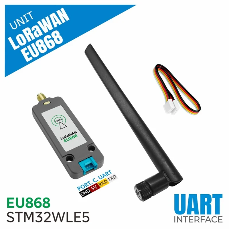 

Ежедневный блок Lorawan EU868 868-870 МГц Модуль связи частотного диапазона P2P Связь STM32WLE5 с антенной
