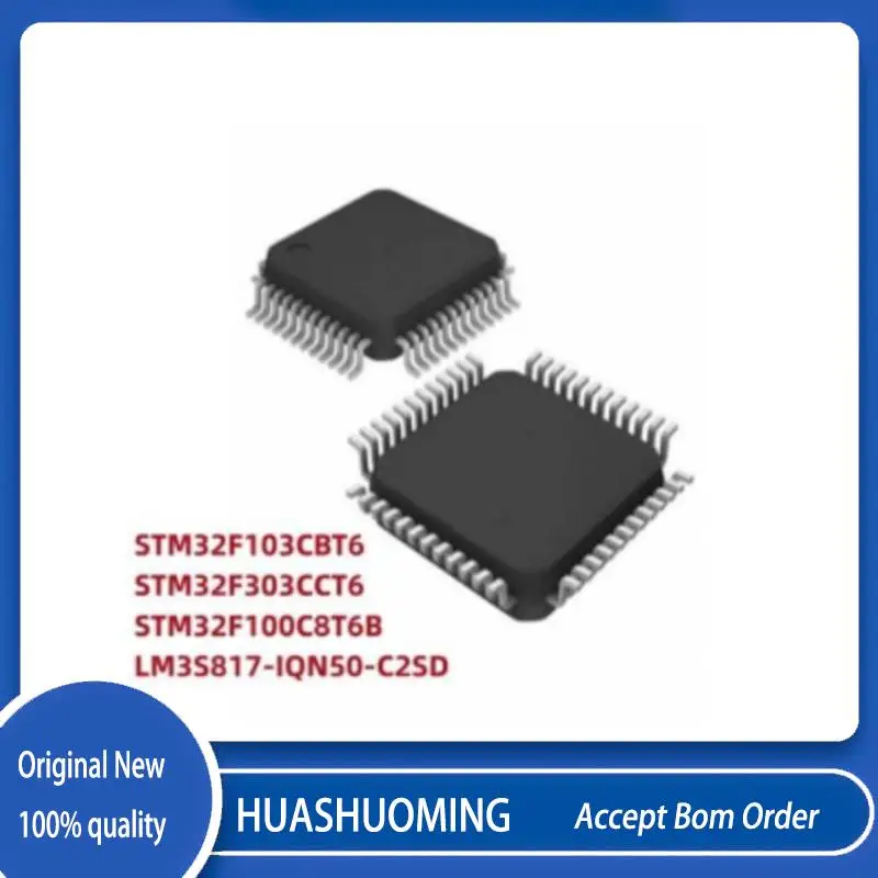 NEW 5Pcs/LoT  STM32F103CBT6  STM32F303CCT6 STM32F100C8T6B  LM3S817 LM3S817-IQN50-C2SD  LQFP-48