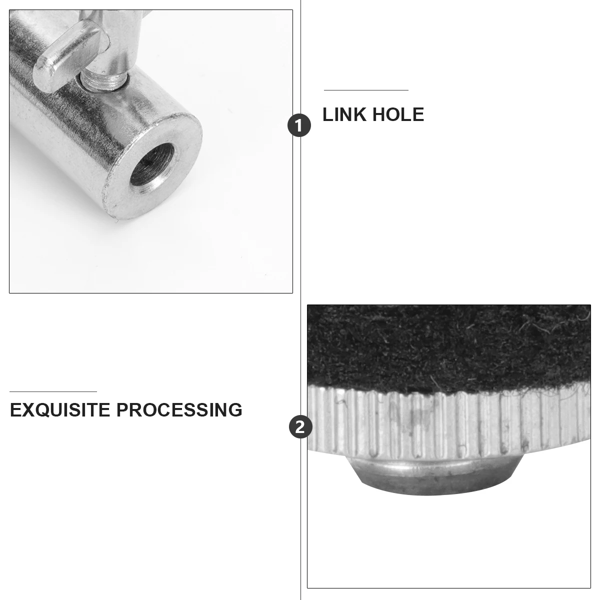 

2Pcs Metal Hi-Hat Clutch Lightweight Reliable Parts for Hi Hat Cymbal Stand Jazz Drum Percussion Wc01