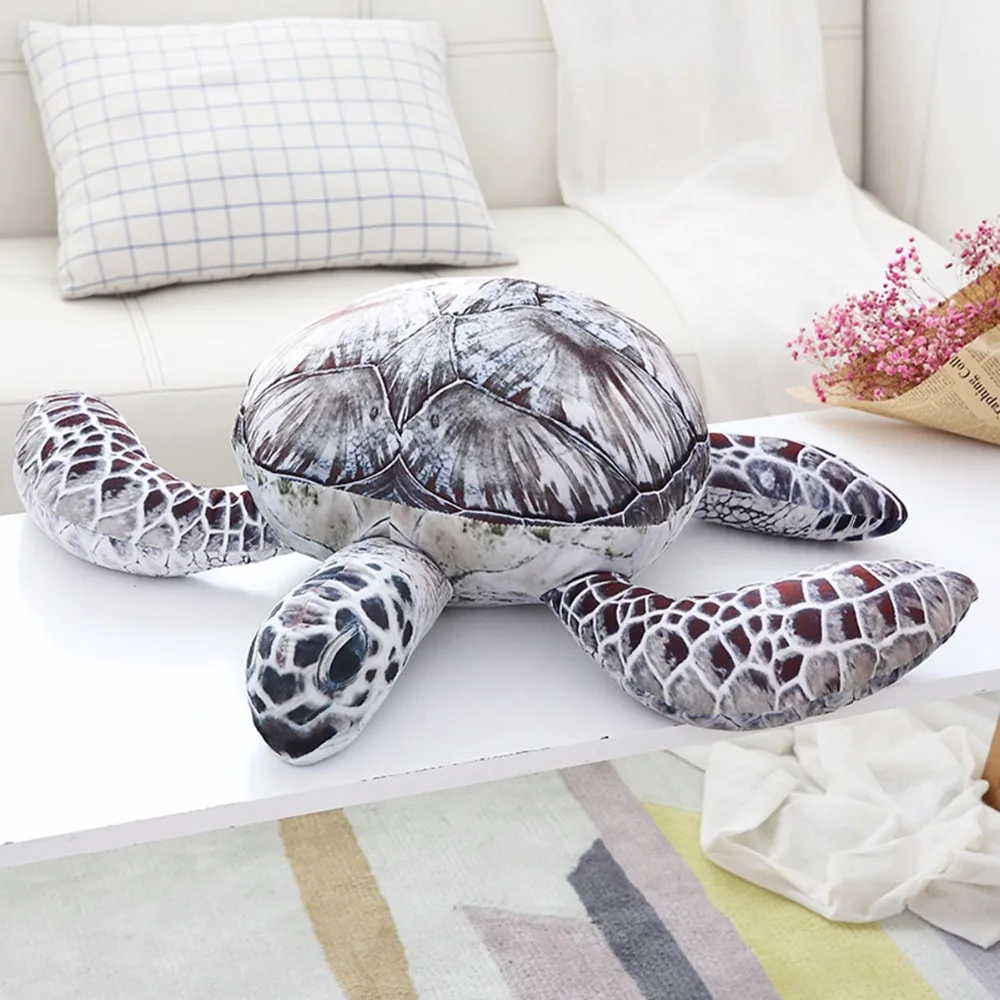 

Hot 1pc 20cm Lovely Ocean Sea Turtle Plush Toys Soft Tortoise Stuffed Animal Dolls Pillow Cushion Gifts For Kids