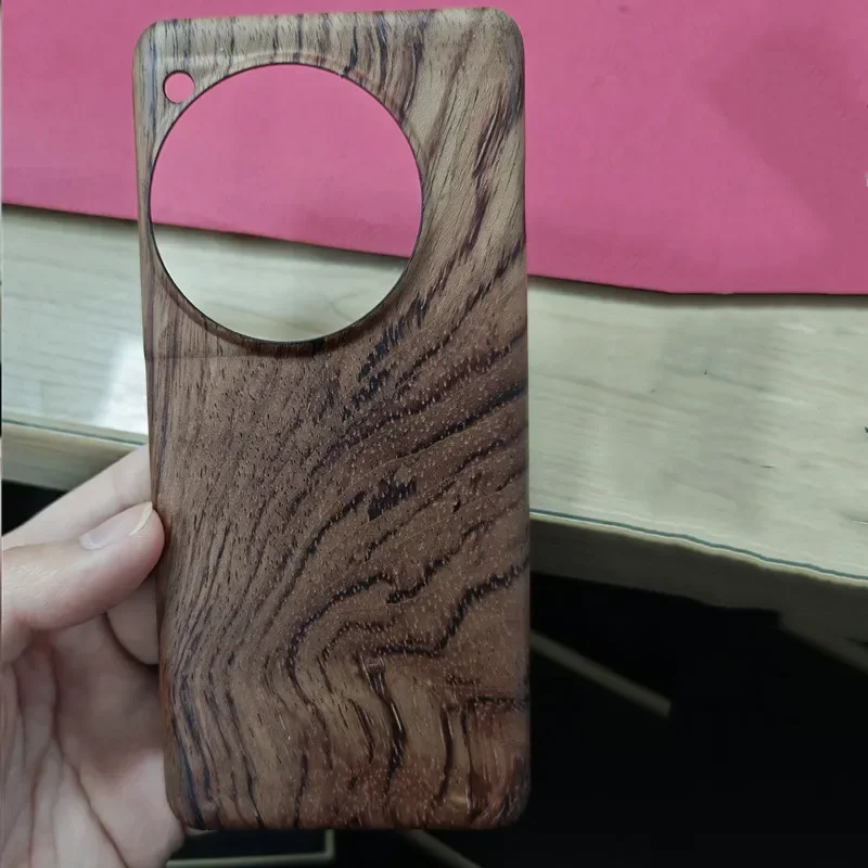 RosFrederick MAK-Coque arrière en bois véritable pour OnePlus, coque rigide ultra fine, bois de luxe, GANY de salle de bain, 256, 12, 11, 12R