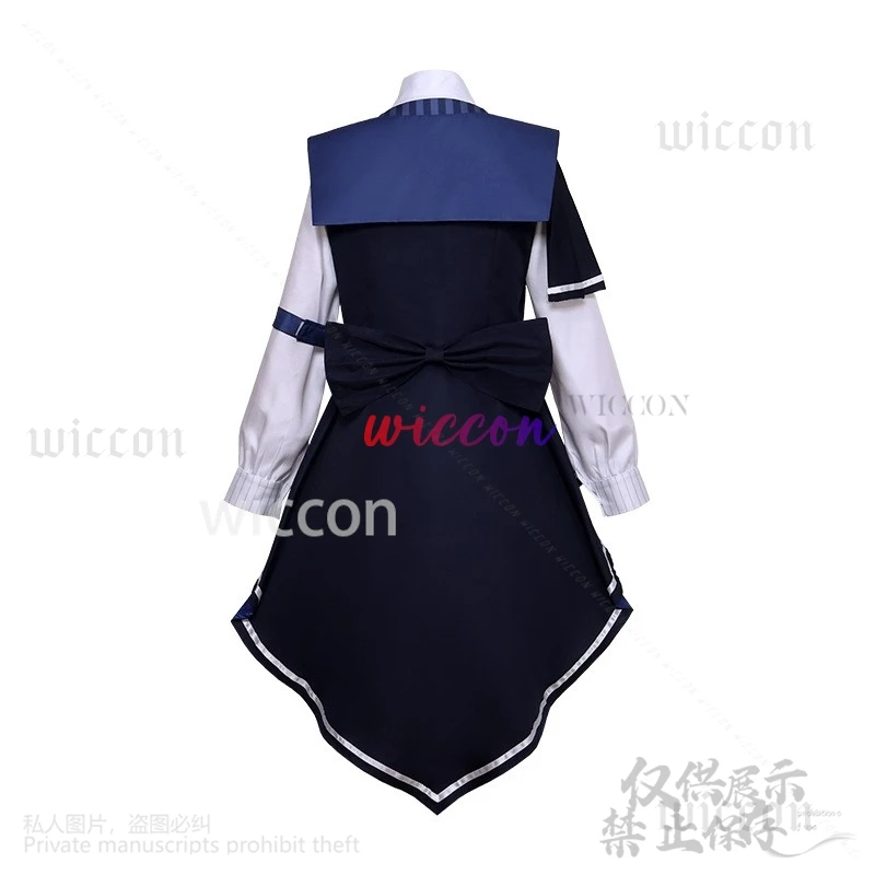 Anime Vtuber Cosplay YouTuber Blanche Fleur Costume Dress Halloween Lolita Gothic Vampire Suit Wigs For Woman Girls Customized