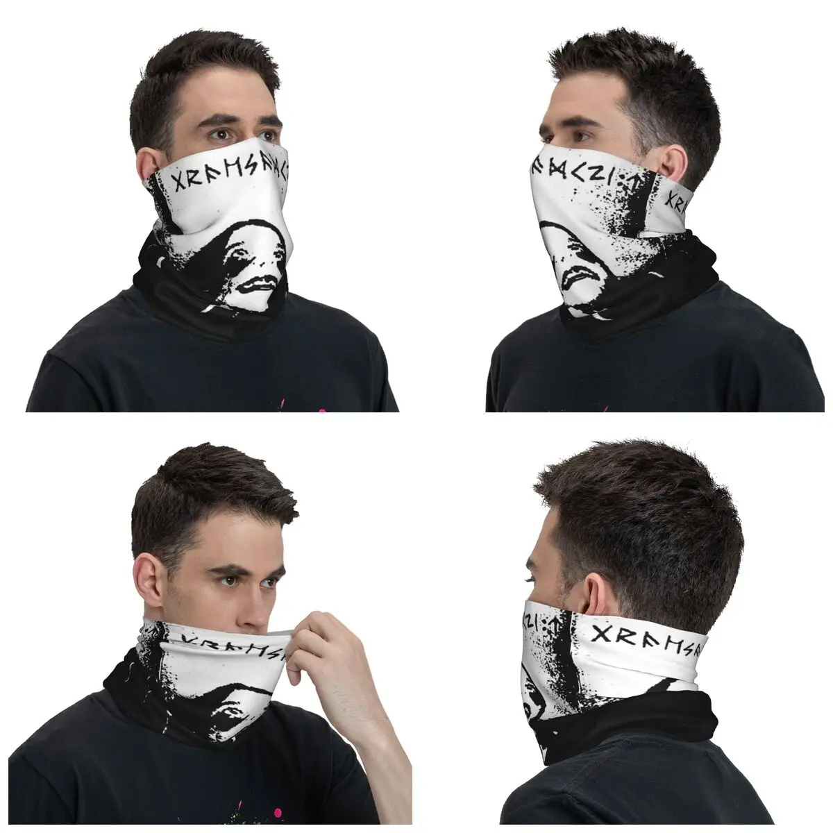 Grausamkeit Bandana Neck Cover Printed Black Metal Face Scarf Multifunctional Face Mask Riding for Men Women Adult Washable