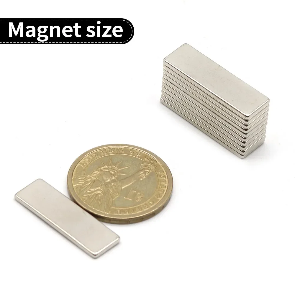 30x10x2mm N35 NdFeB Neodymium Rectangular Block Magnets Strong Permanent Magnets For Refrigerator DIY Crafts Models Home Office