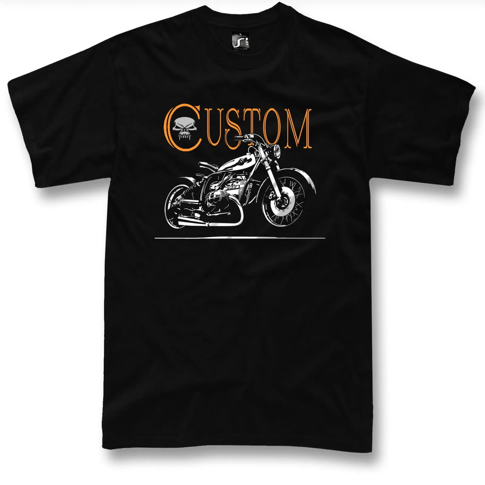 Custom Classic German Motorcycle Boxer Fans Cafe Racer T-Shirt O-Neck Short Sleeve Casual Mens
