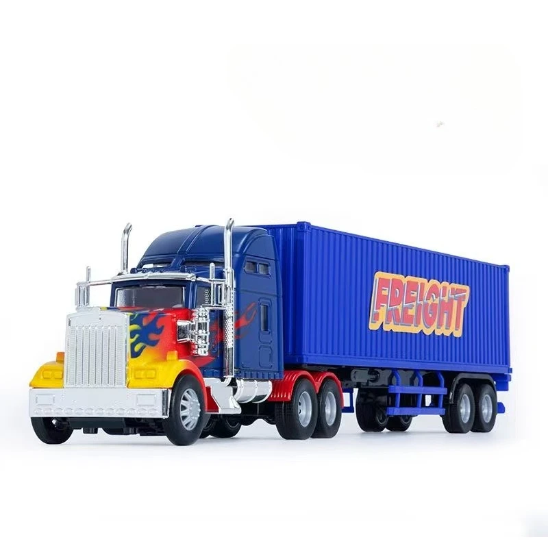 

Boys Toy 42cm Engineering Vehicle Container Truck Oil Tank Car Model Toys Plastic Diecast Metal Truck Model Gifts for Kids