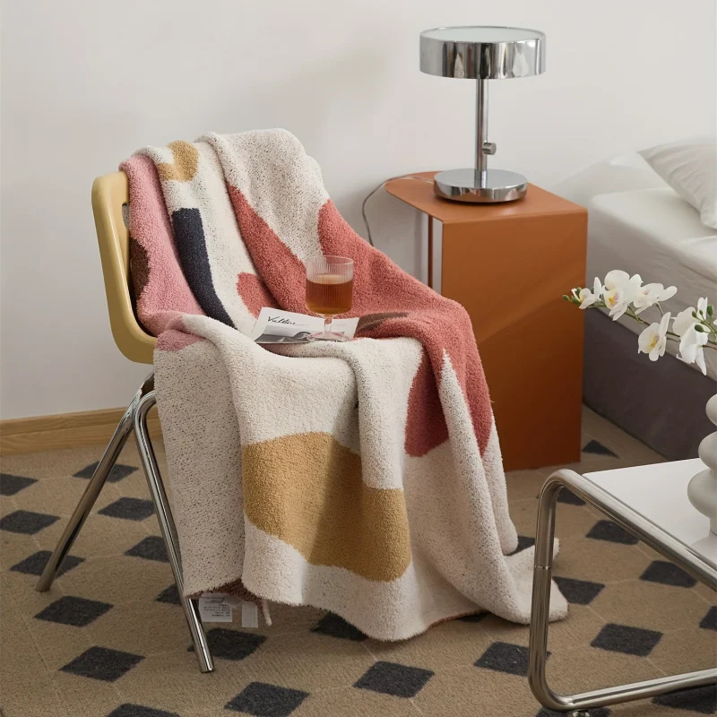 

Жаккардовое одеяло с французским геометрическим цветочным принтом, всесезонное мягкое и теплое покрывало или чехол для дивана для спальни и гостиной