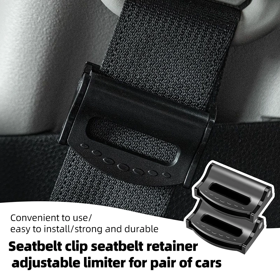 Adjustable Adjustable Auto Stopper Buckle Clip Universal Car Seat Belt Limiter Durable Easy To Install Car Seat Belts Clips